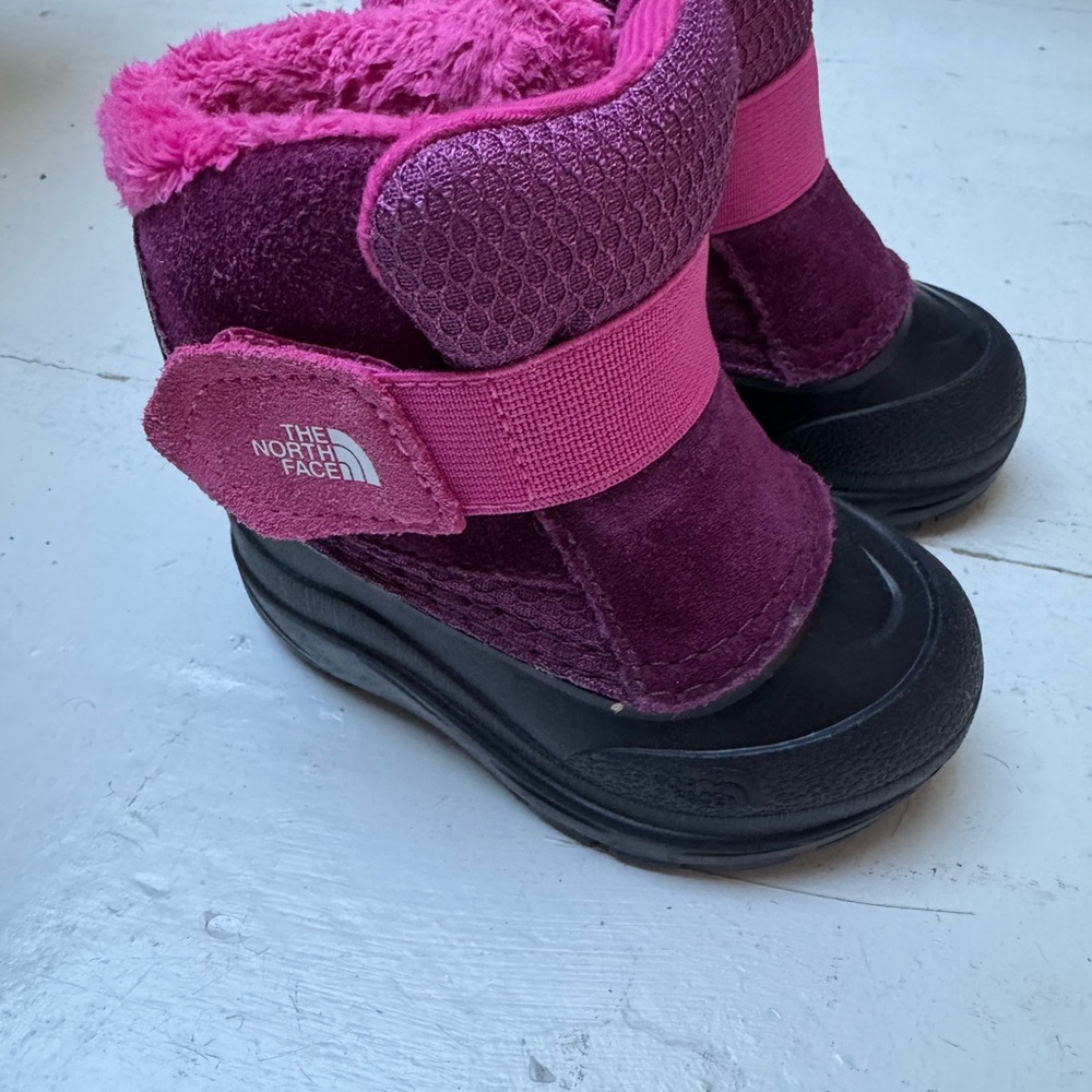 The North Face Fuchsia and Plum Boots